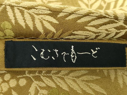平和屋着物●こむさでもーど・COMME CA DU MODE 六通柄京袋帯 唐織 南天文 正絹 逸品 DABB4293ps