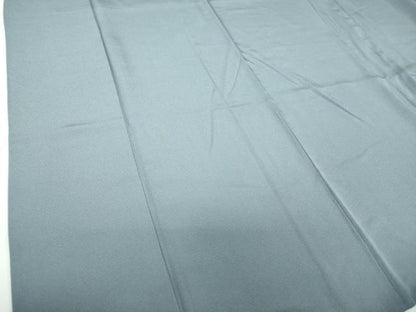 平和屋着物●上質な色無地 御召御納戸色 正絹 逸品 DABB4316ps