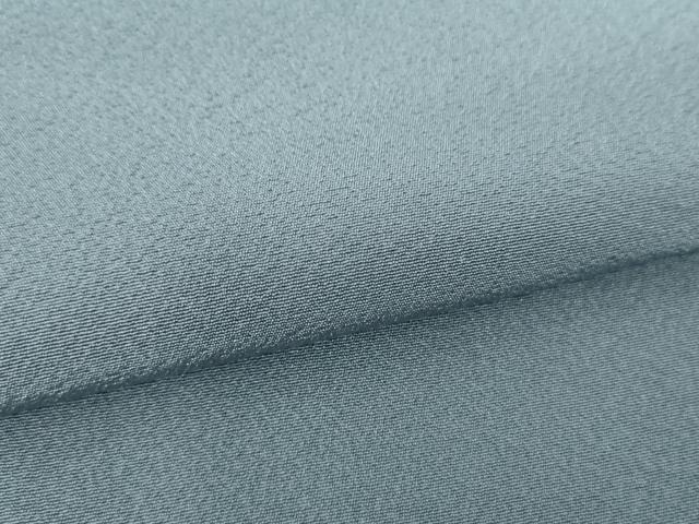 平和屋着物●上質な色無地 御召御納戸色 正絹 逸品 DABB4316ps