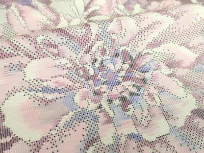 平和屋着物●本場大島紬　白大島　9マルキ　花尽くし　正絹　逸品　DABB4319ps