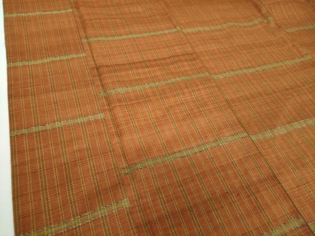 平和屋着物●本場琉球絣　大城廣四郎織物工房謹製　間道　正絹　逸品　DABB4326ps