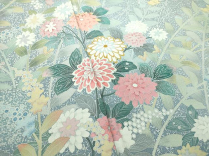 平和屋着物●訪問着 友禅 作家物 鴛鴦花文 暈し染め 正絹 逸品 DABB4330ps