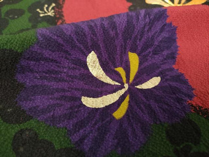 平和屋着物●豪華振袖 駒刺繍 舞花文 金彩 正絹 逸品 DABB4338ps
