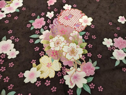 平和屋着物●豪華振袖 雪輪花文 金彩 京都きもの友禅扱い 正絹 逸品 DABB4346ps