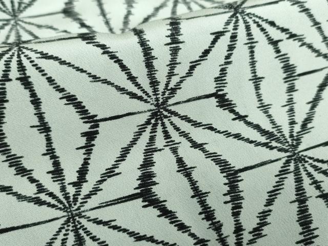 平和屋着物●男性　長襦袢　無双仕立て　麻の葉文様　正絹　逸品　DABB4350ps