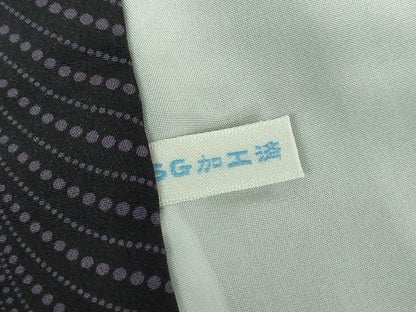 平和屋着物●男性 長襦袢 袷 変わり間道 正絹 逸品 未使用 DABB4351ps