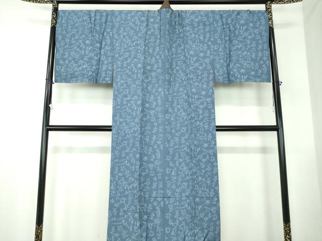 平和屋着物●男性 長襦袢 袷 キングサイズ 鳥獣戯画 西武百貨店扱い 正絹 逸品 DABB4352ps