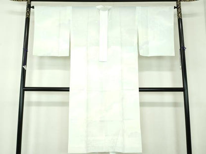 平和屋着物●上質な長襦袢　無双仕立て　雲取り秋草地紋　暈し染め　正絹　逸品　未使用　DABB4354ps