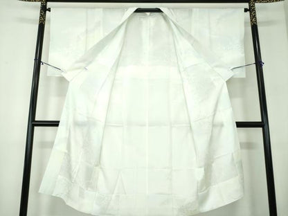 平和屋着物●上質な長襦袢　無双仕立て　雲取り秋草地紋　暈し染め　正絹　逸品　未使用　DABB4354ps