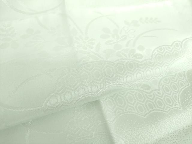 平和屋着物●上質な長襦袢　無双仕立て　雲取り秋草地紋　暈し染め　正絹　逸品　未使用　DABB4354ps