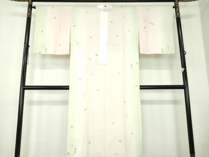 平和屋着物●上質な長襦袢 無双仕立て 舞桜 暈し染め 正絹 逸品 DABB4355ps
