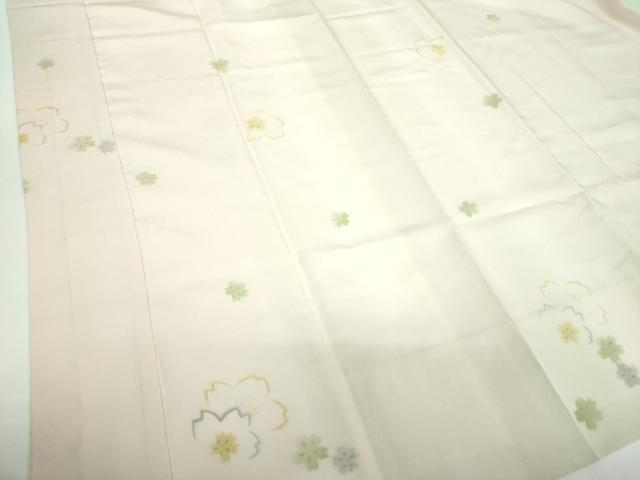 平和屋着物●上質な長襦袢 無双仕立て 舞桜 暈し染め 正絹 逸品 DABB4355ps