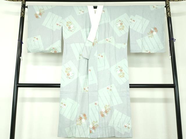 平和屋着物●上質な長襦袢　無双仕立て　源氏香　花丸文　正絹　逸品　未使用　DABB4358ps