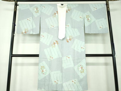 平和屋着物●上質な長襦袢　無双仕立て　源氏香　花丸文　正絹　逸品　未使用　DABB4358ps