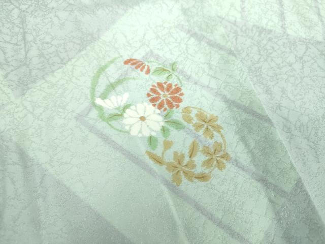 平和屋着物●上質な長襦袢　無双仕立て　源氏香　花丸文　正絹　逸品　未使用　DABB4358ps