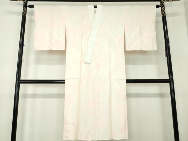 平和屋着物●上質な長襦袢 袷 花熨斗地紋 暈し染め 正絹 逸品 DABB4370ps