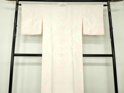 平和屋着物●上質な長襦袢 袷 花熨斗地紋 暈し染め 正絹 逸品 DABB4370ps