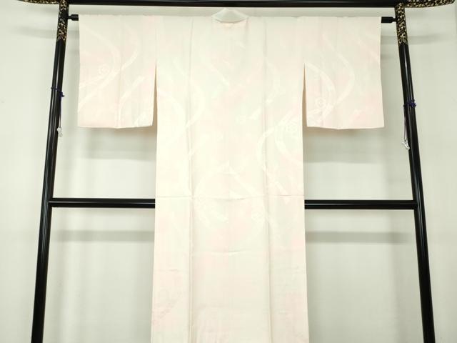 平和屋着物●上質な長襦袢 袷 花熨斗地紋 暈し染め 正絹 逸品 DABB4370ps
