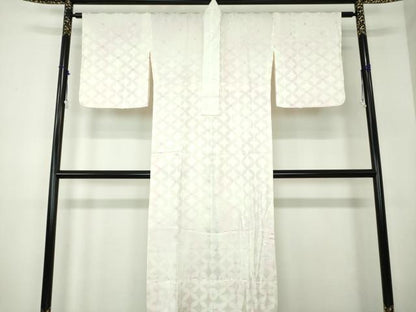平和屋着物●上質な長襦袢 無双仕立て 七宝地紋 暈し染め 正絹 逸品 DABB4372ps
