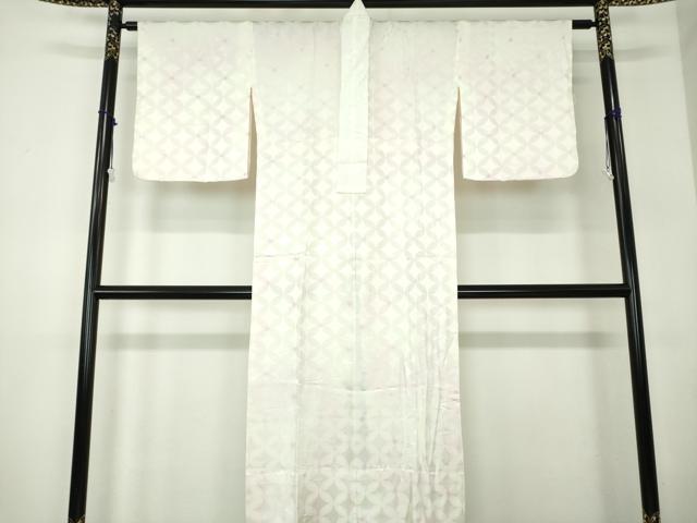 平和屋着物●上質な長襦袢 無双仕立て 七宝地紋 暈し染め 正絹 逸品 DABB4372ps