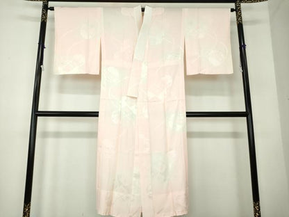 平和屋着物●上質な長襦袢 無双仕立て 雪輪花菱地紋 暈し染め 正絹 逸品 未使用 DABB4374ps