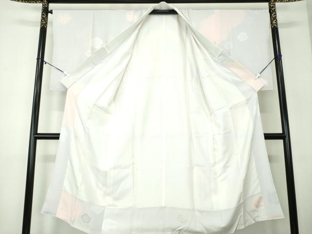 平和屋着物●上質な長襦袢 袷 絞り 舞梅地紋 暈し染め 正絹 逸品 DABB4375ps