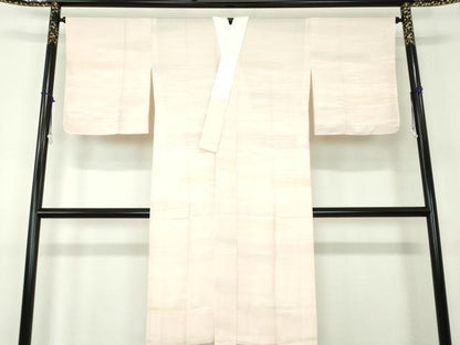 平和屋着物●上質な長襦袢 無双仕立て 霞地紋 暈し染め 正絹 逸品 未使用 DABB4376ps