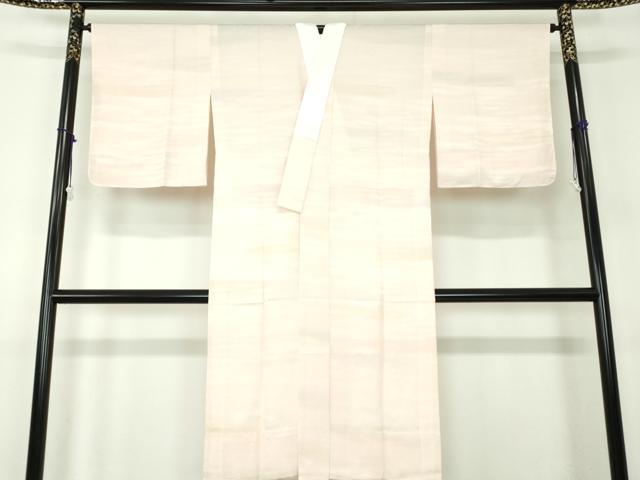 平和屋着物●上質な長襦袢 無双仕立て 霞地紋 暈し染め 正絹 逸品 未使用 DABB4376ps