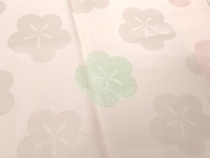 平和屋着物●上質な長襦袢 袷 絞り 舞梅地紋 正絹 逸品 DABB4379ps