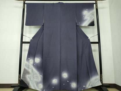 平和屋着物●訪問着 雪輪舞桜 暈し染め 金彩 正絹 逸品 DABB4380ps