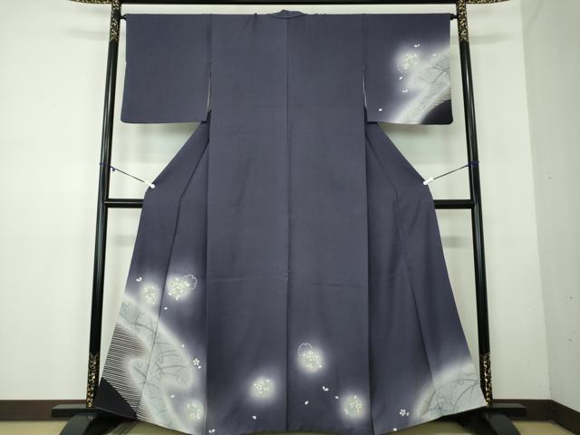 平和屋着物●訪問着 雪輪舞桜 暈し染め 金彩 正絹 逸品 DABB4380ps