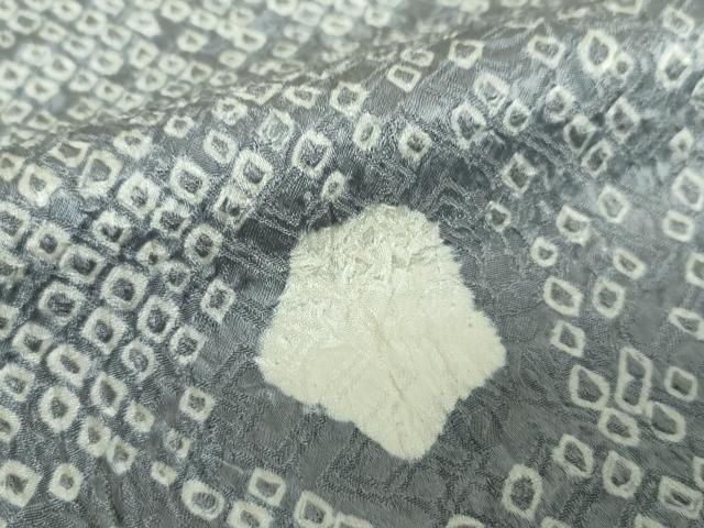 平和屋着物●上質な小紋　総絞り　霞間道　正絹　逸品　DABB4383ps