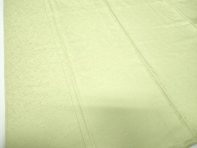 平和屋着物●上質な色無地 南天地紋 若菜色 さが美扱い 正絹 逸品 DABB4387ps