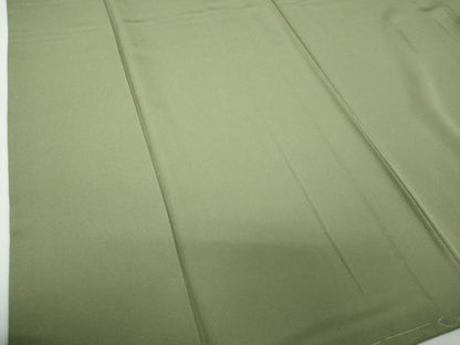 平和屋着物●上質な色無地 作家物 草木染 青白橡色 正絹 逸品 未使用 DABB4389ps