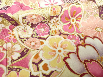 平和屋着物●豪華振袖 刺繍 舞花文 暈し染め 金彩 やまと誂製 正絹 逸品 DABB4391ps