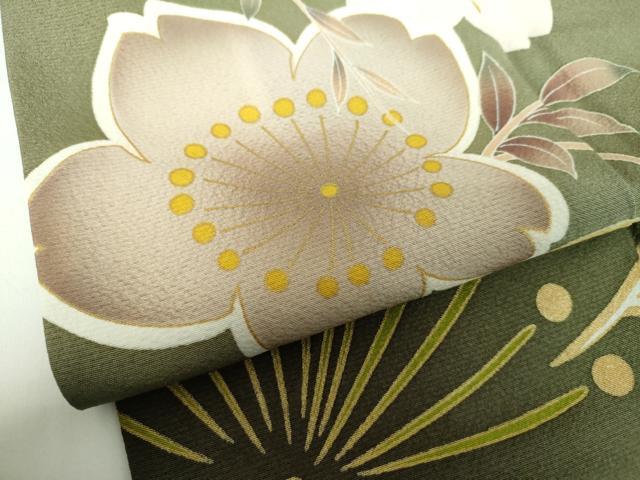 平和屋着物●訪問着 刺繍 舞桜 暈し染め 金彩 やまと誂製 ロング丈 正絹 逸品 DABB4393ps