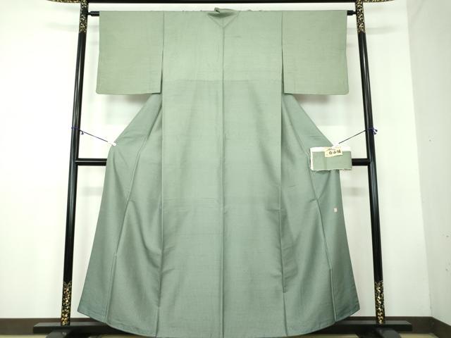 平和屋着物●白山紬 色留訪問着 作家物 格子 証紙付き 正絹 逸品 DABB4410ps