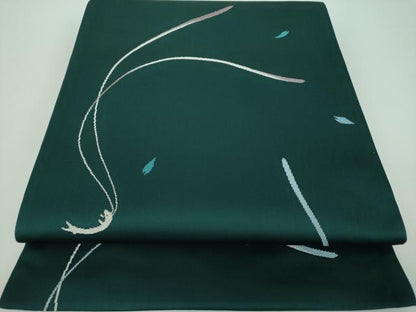 平和屋着物●世界的人形師 辻村寿三郎 ジュサブロー 六通柄袋帯 兎 正絹 逸品 DABB4423ps