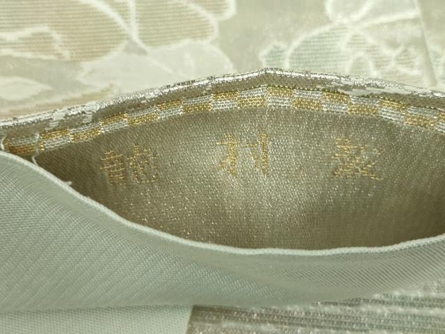 平和屋着物●龍村美術織物 龍村製 六通柄袋帯 花鳥苑錦 金銀糸 正絹 逸品 DABB4424ps