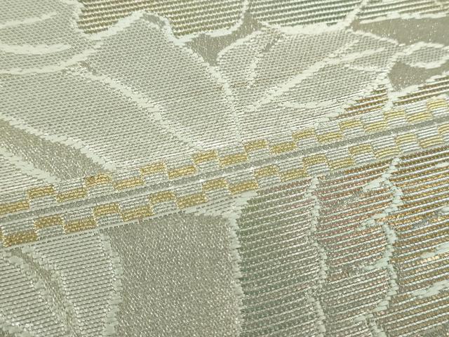 平和屋着物●龍村美術織物 龍村製 六通柄袋帯 花鳥苑錦 金銀糸 正絹 逸品 DABB4424ps