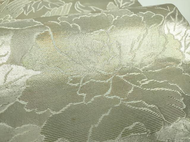 平和屋着物●龍村美術織物 龍村製 六通柄袋帯 花鳥苑錦 金銀糸 正絹 逸品 DABB4424ps