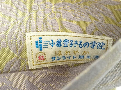 平和屋着物●両面 六通柄袋帯 唐織 南天文 金糸 正絹 逸品 DABB4427ps
