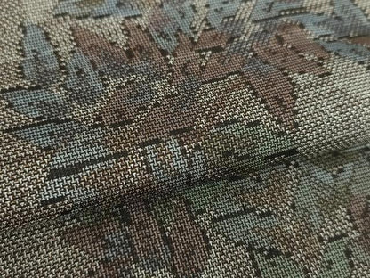 平和屋着物●本場大島紬 9マルキ 枝葉文 さが美扱い 正絹 逸品 未使用 DABB4428ps