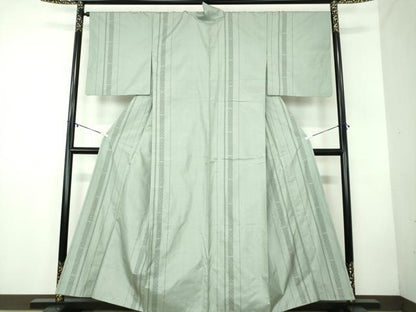 平和屋着物●本場大島紬 9マルキ 花菱間道 正絹 逸品 DABB4439ps