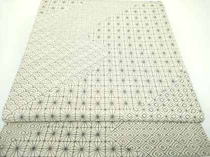平和屋着物●極上 両面 全通柄袋帯 刺し子 総刺繍 吉祥文様 やまと誂製 正絹 逸品 DABB4470ps