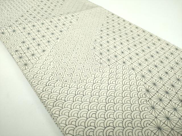 平和屋着物●極上 両面 全通柄袋帯 刺し子 総刺繍 吉祥文様 やまと誂製 正絹 逸品 DABB4470ps