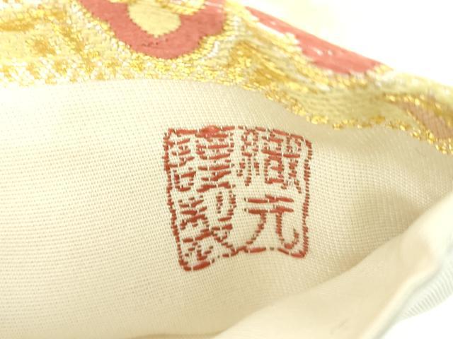 平和屋着物●六通柄袋帯 唐織 正倉院時代裂 金糸 正絹 逸品 DABB4472ps