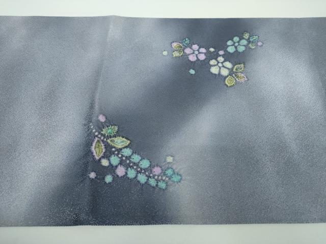 平和屋着物●太鼓柄袋帯 絞り 辻が花 銀通し地 正絹 逸品 DABB4502ps
