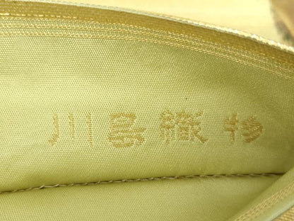 平和屋着物●西陣 川島織物 太鼓柄 本袋帯 螺鈿箔 霞花文 金糸 引箔 正絹 逸品 DABB4510ps