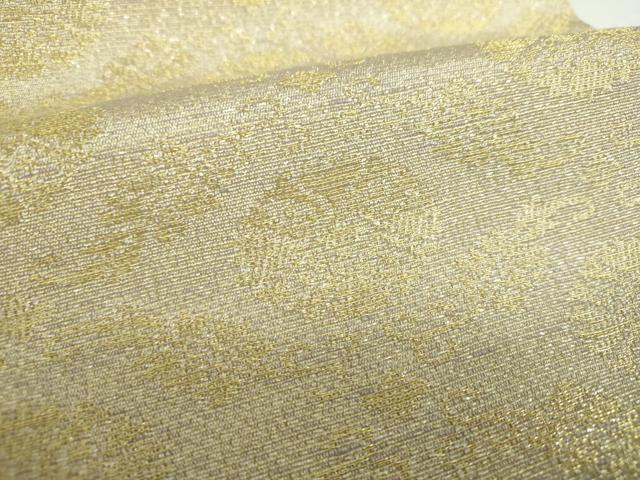 平和屋着物●両面 全通柄袋帯 作家物 花菱文 金銀糸 正絹 逸品 DABB4528ps